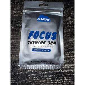 Clooudie California Focus Chewing Gum Blueberry 30 Pieces Sugar Free